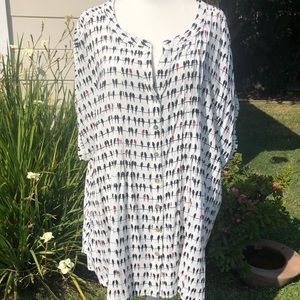 Sleeveless button up by Jane and Delancey